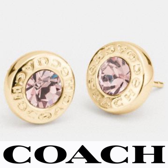 Open Circle Stone Strand Earrings Gold - Picture 1 of 7